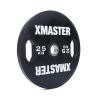 Диск тренировочный обрезиненный черный Xmaster XMT-XEBP-25KG