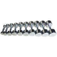 Набор хромированных гантелей Smith DB124 (пара) от 1 до 10кг, с шагом 1кг