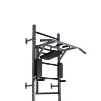 Турник-брусья-пресс 3 в 1 HomeGym навесной графит