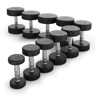 Ряд гантелей круглых UNIX Fit обрезиненные от 2,5 до 25 кг