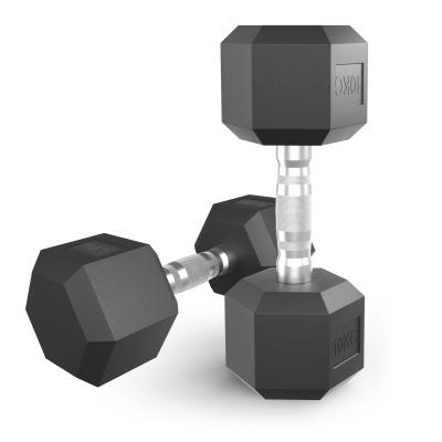 Гантель гексагональная UNIX Fit обрезиненная 10 кг, 2 шт.
