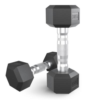 Гантель гексагональная UNIX Fit обрезиненная 2,5 кг / шт.