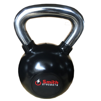Гиря черная прорезиненная 10kg Smith Сила DB087