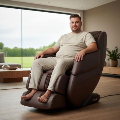 Просторное массажное кресло FUJIMO 氣 DISCOVERY 3D XL Коричневый