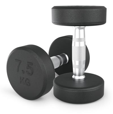 Гантель UNIX Fit PRO круглая обрезиненная 7,5 кг, 2 шт.
