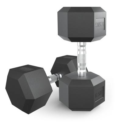 Гантель гексагональная UNIX Fit обрезиненная 17,5 кг, 2 шт.
