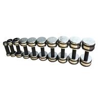 Набор хромированных гантелей Smith DB126 с обрезиненной рукояткой (пара) от 1 до 10кг, с шагом 1кг