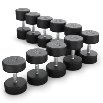 Ряд гантелей круглых UNIX Fit обрезиненные от 27,5 до 50 кг