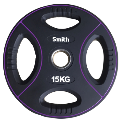 Диск полиуретановый 15кг. Smith Сила PUWP12