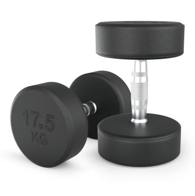 Гантель UNIX Fit PRO круглая обрезиненная 17,5 кг, 2 шт.