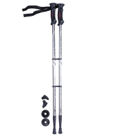 Палки для скандинавской ходьбы Longway, 77-135 см, 2-секционные, серый/чёрный