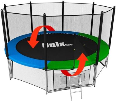 Батут UNIX Line Классик / Classic 14 ft (427 см) с внутренней защитной сеткой