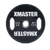 Диск тренировочный обрезиненный черный Xmaster XMT-XEBP-10KG