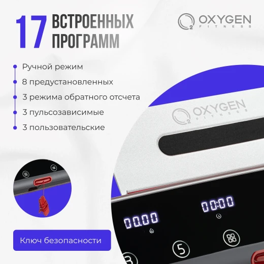Беговая дорожка домашняя OXYGEN FITNESS M-CONCEPT SPORT (WHITE) — купить в Туле