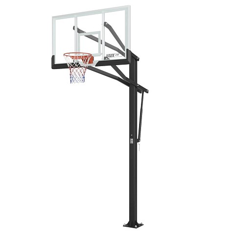 Баскетбольная стойка стационарная UNIX Line B-Stand-PC 72"x42" (180 х 105 см) R45 H230-305 см