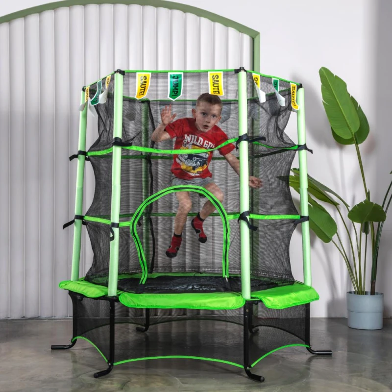 Батут DFC JUMP KIDS 55" зеленый купить в Туле по низкой цене