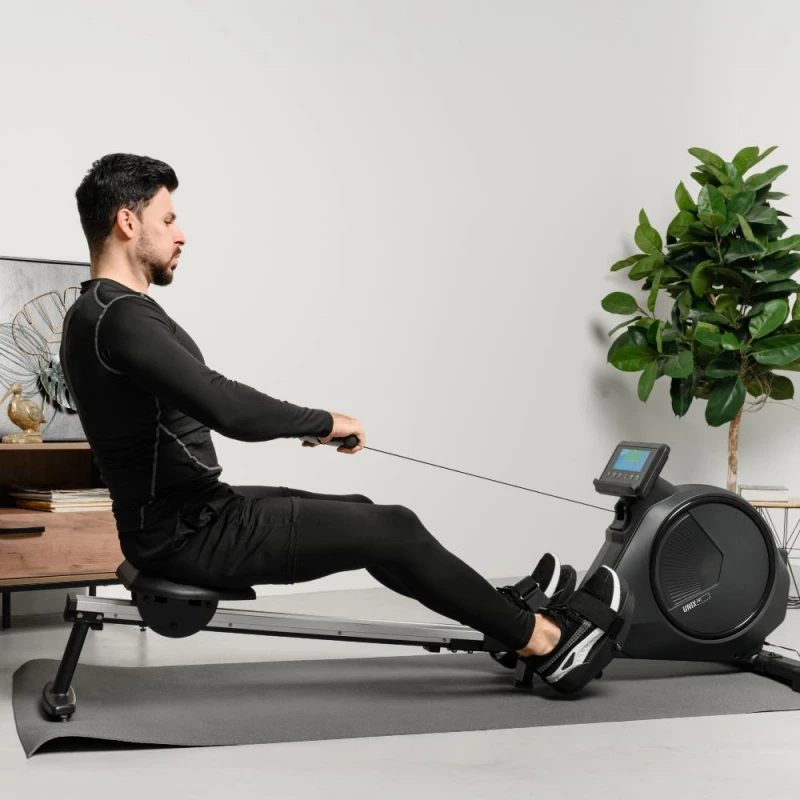 Гребной тренажер UNIX Fit Techno Rower 410E с электронной нагрузкой — купить в Туле в магазине тренажеров
