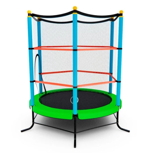Батут детский DFC SMRKIDS 55" с сеткой, GREEN купить в Туле по низкой цене