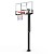 Баскетбольная стойка стационарная UNIX Line B-Stand-TG 54"x32" (140 х 80 см) R45 H230-305 см