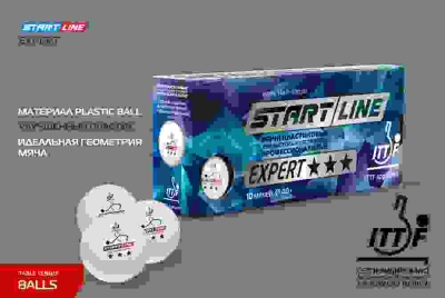 Мячи Start line EXPERT V40+ 3* (ITTF) (10 шт)