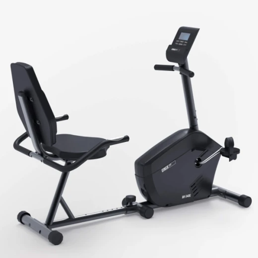 Горизонтальный велотренажер UNIX Fit BR-340E компактный / Compact