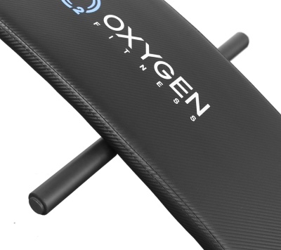OXYGEN FITNESS EVERETT Скамья для пресса изогнутая черная