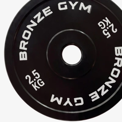 Диск калиброванный BRONZE GYM для пауэрлифтинга черный 2,5 кг