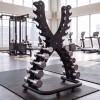 Стойка для хромированных гантелей UNIX Fit DumRack 10 PRO черный
