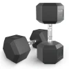Гантель гексагональная UNIX Fit обрезиненная 30 кг / шт.