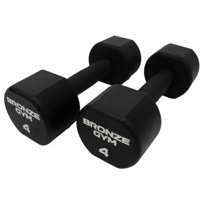 Набор термополиуретановых гантелей BRONZE GYM, 1-10 кг - 10 пар, шаг 1 кг