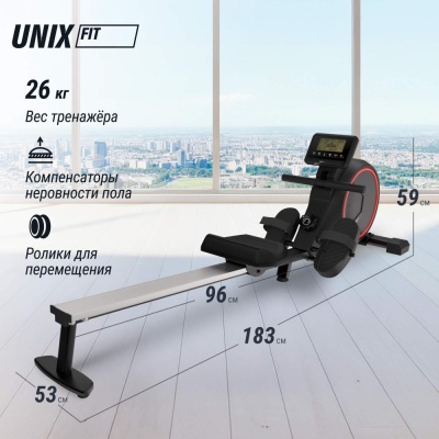 Гребной тренажер UNIX Fit Techno Rower 410