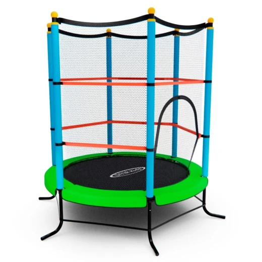 Батут детский DFC SMRKIDS 55" с сеткой, GREEN купить в Туле по низкой цене