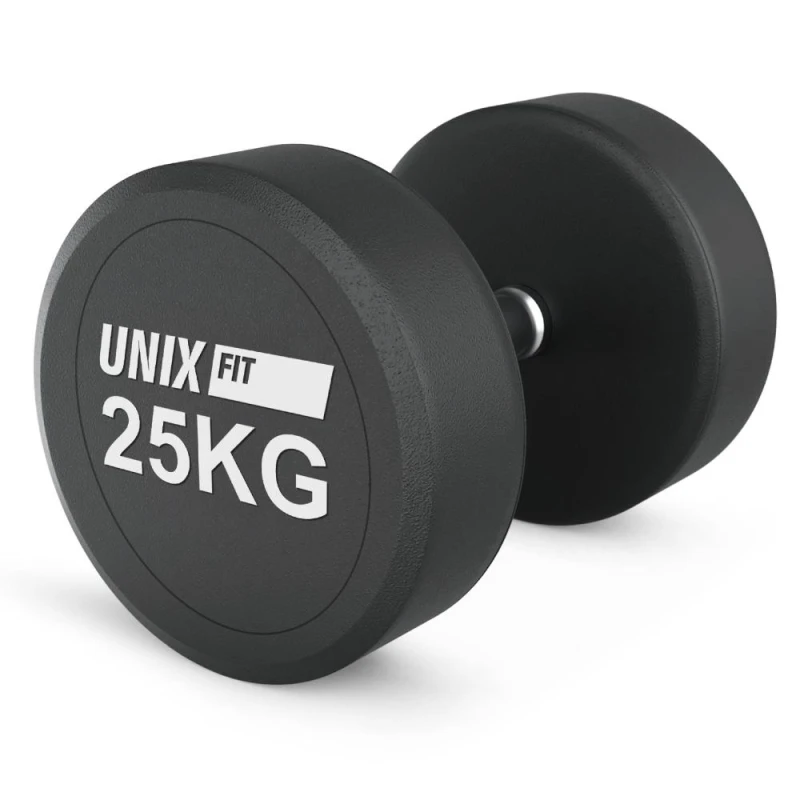 Гантель UNIX Fit PRO круглая обрезиненная 25 кг / шт.