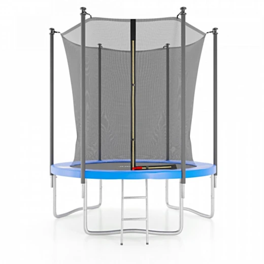 Батут с защитной сеткой DFC JUMP4FUN 6 ft синий с лестницей купить в Туле по низкой цене