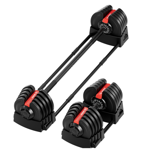 Гантель регулируемая 40кг + штанга, HYFIT, набор 2в1, D7060