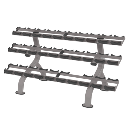 Стойка для гантелей Smith DR027 с 3 полками — купить в Туле в магазине тренажеров ArtRelax