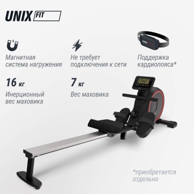 Гребной тренажер UNIX Fit Techno Rower 410