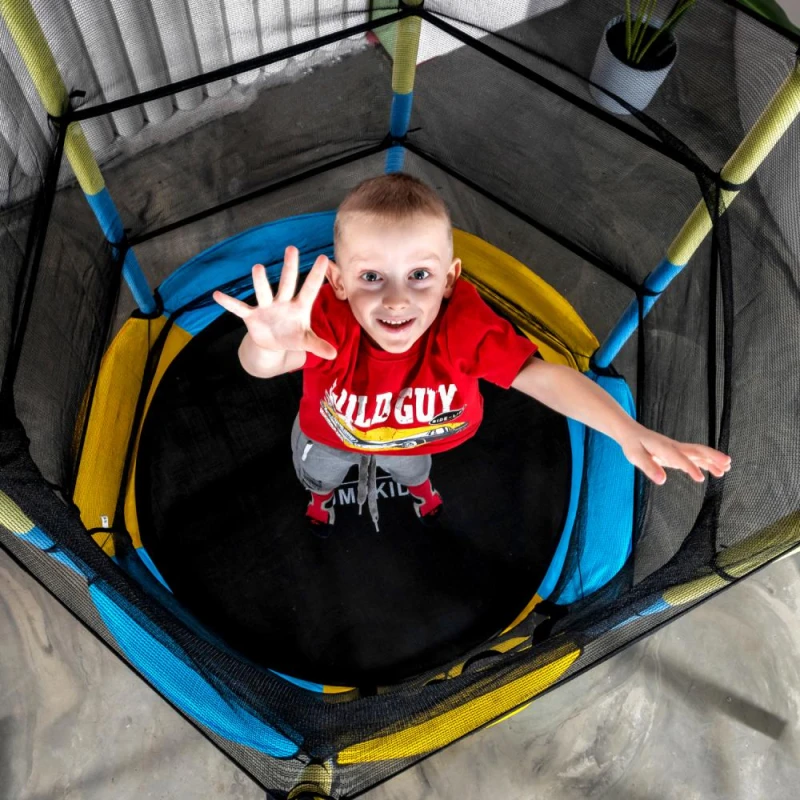 Батут DFC JUMP KIDS 55" желто-синий купить в Туле по низкой цене