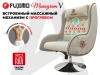 Дизайнерское кресло FUJIMO Monogram Sand Beige