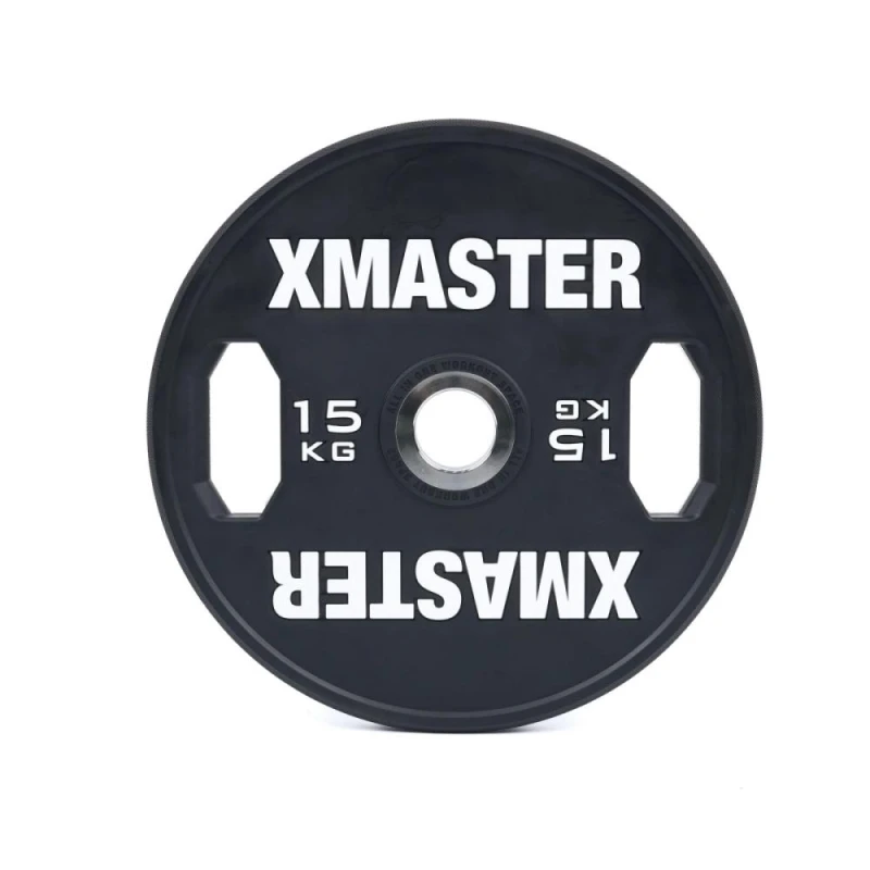 Диск тренировочный обрезиненный черный Xmaster XMT-XEBP-15KG