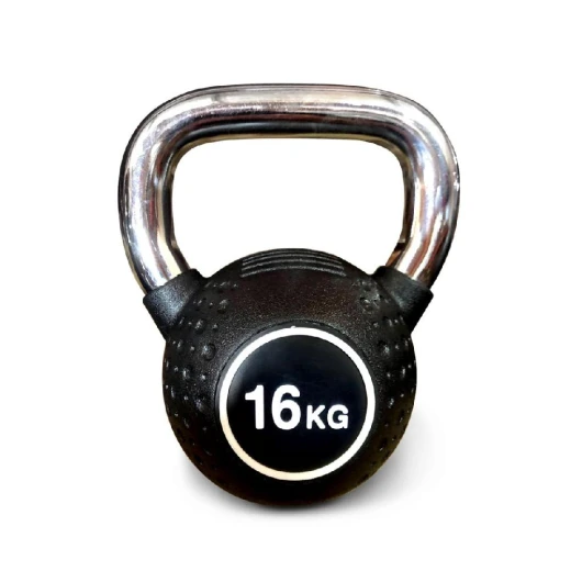Гиря полиуретановая с хромированной ручкой Protrain KB2015-16