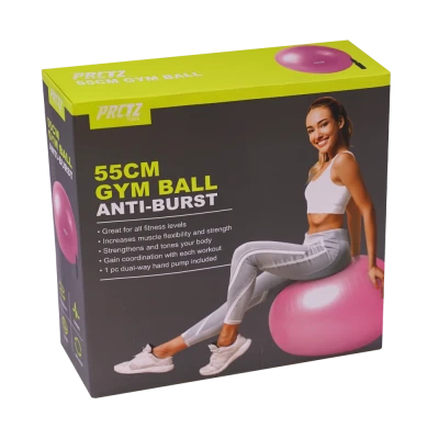 Мяч гимнастический PRCTZ GYM BALL ANTI-BURST, 55 см.