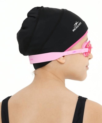 Шапочка для плавания Duplo Black/Pink, полиамид