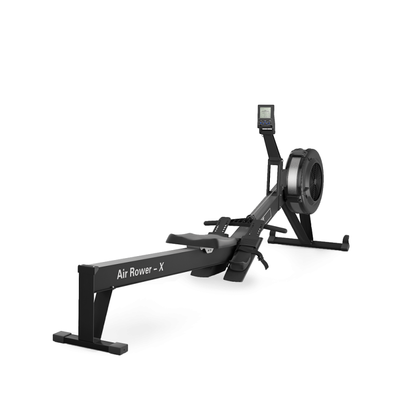 Гребной тренажер UNIX Fit Air Rower-X с аэродинамической нагрузкой, черный — купить в Туле в магазине тренажеров