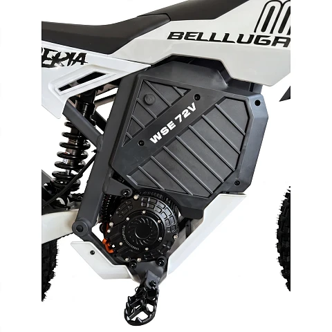 Электромотоцикл WHITE SIBERIA BELLLUGA 02 6000W (Белый)