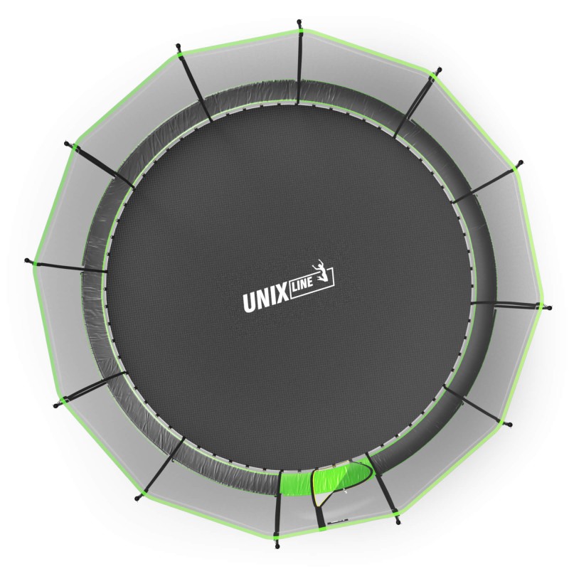 Батут UNIX Line НЛО / UFO 16 ft (488 см) зеленый купить в Туле по низкой цене