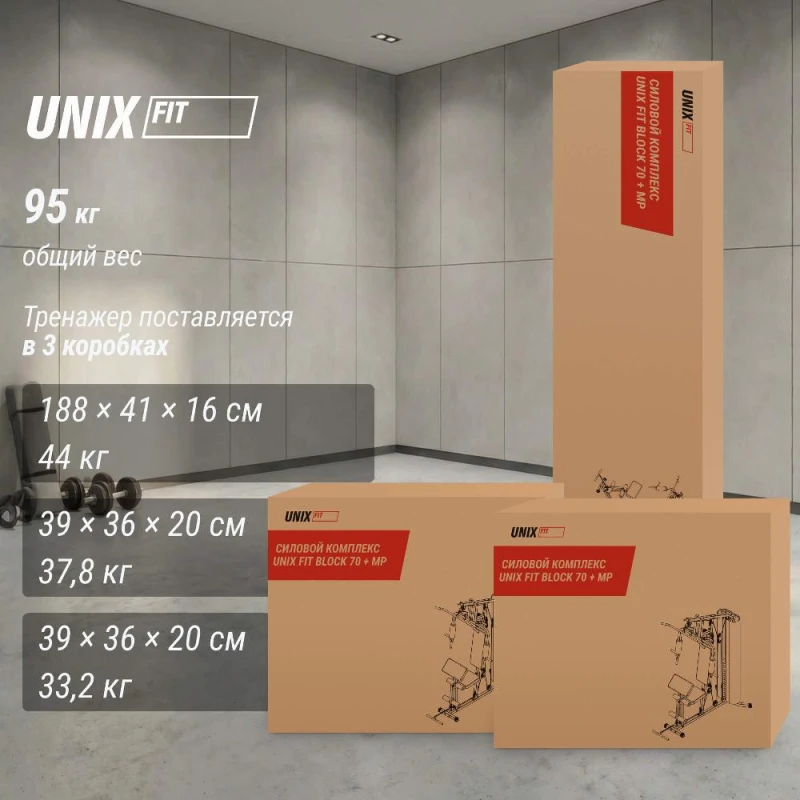 Силовой комплекс UNIX Fit блочный Block 70 — купить в Туле