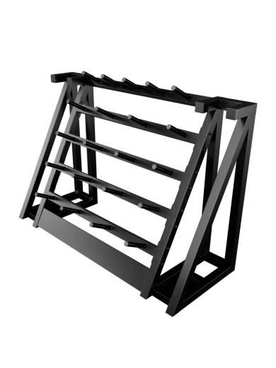 Стойка для хранения штанг для аэробики (бодипампов) BRONZE GYM 190х55х128,на 20 шт.