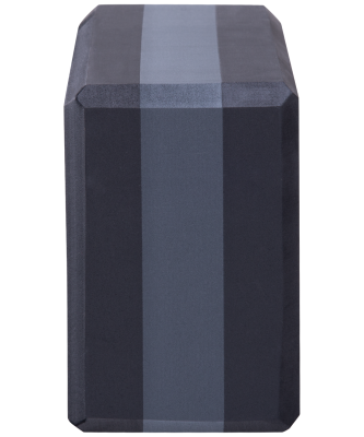 Блок для йоги YB-201 EVA, 22,8х15,2х10 см, 350 гр, черно-серый