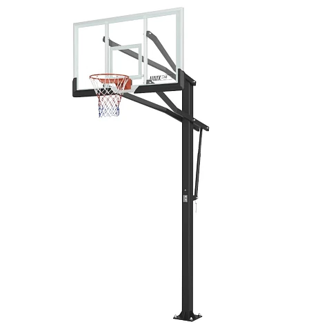 Баскетбольная стойка стационарная UNIX Line B-Stand-PC 72"x42" (180 х 105 см) R45 H230-305 см